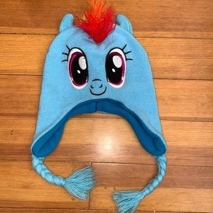 My Little Pony blue knit hat